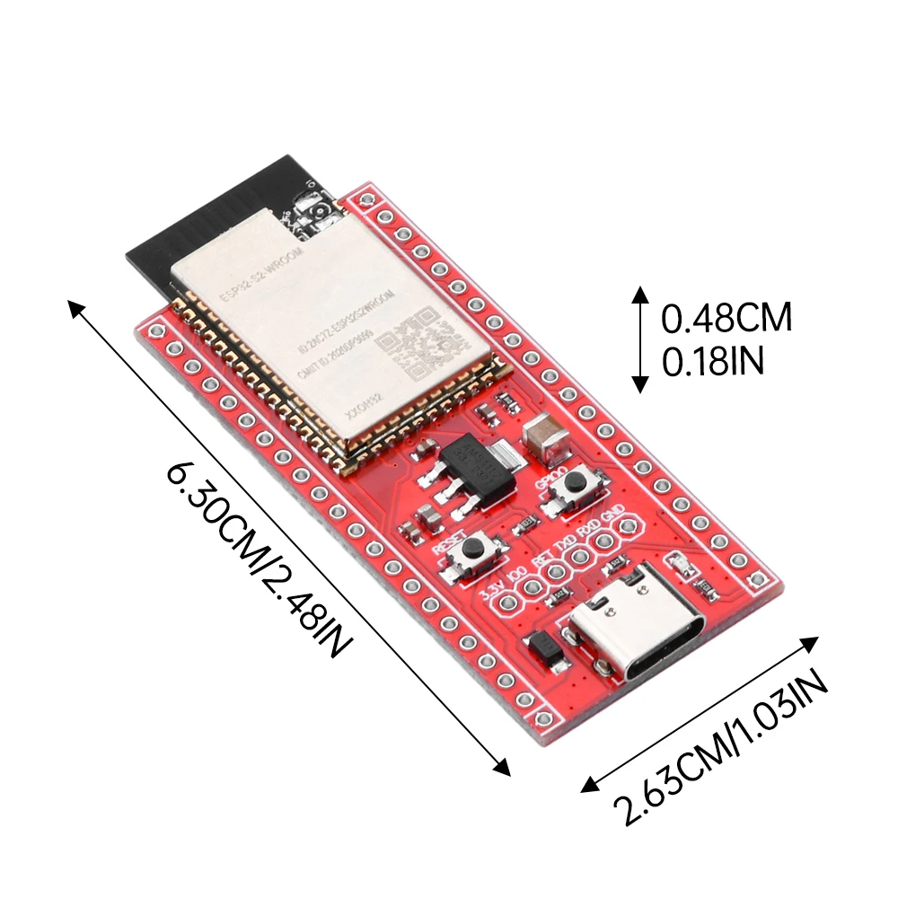 บอร์ดพัฒนา ESP32-S2-DevKit บอร์ดหลักพร้อม ESP32-S2-WROOM โมดูล IoT แกนเดียว 32 บิตโมดูลไร้สาย