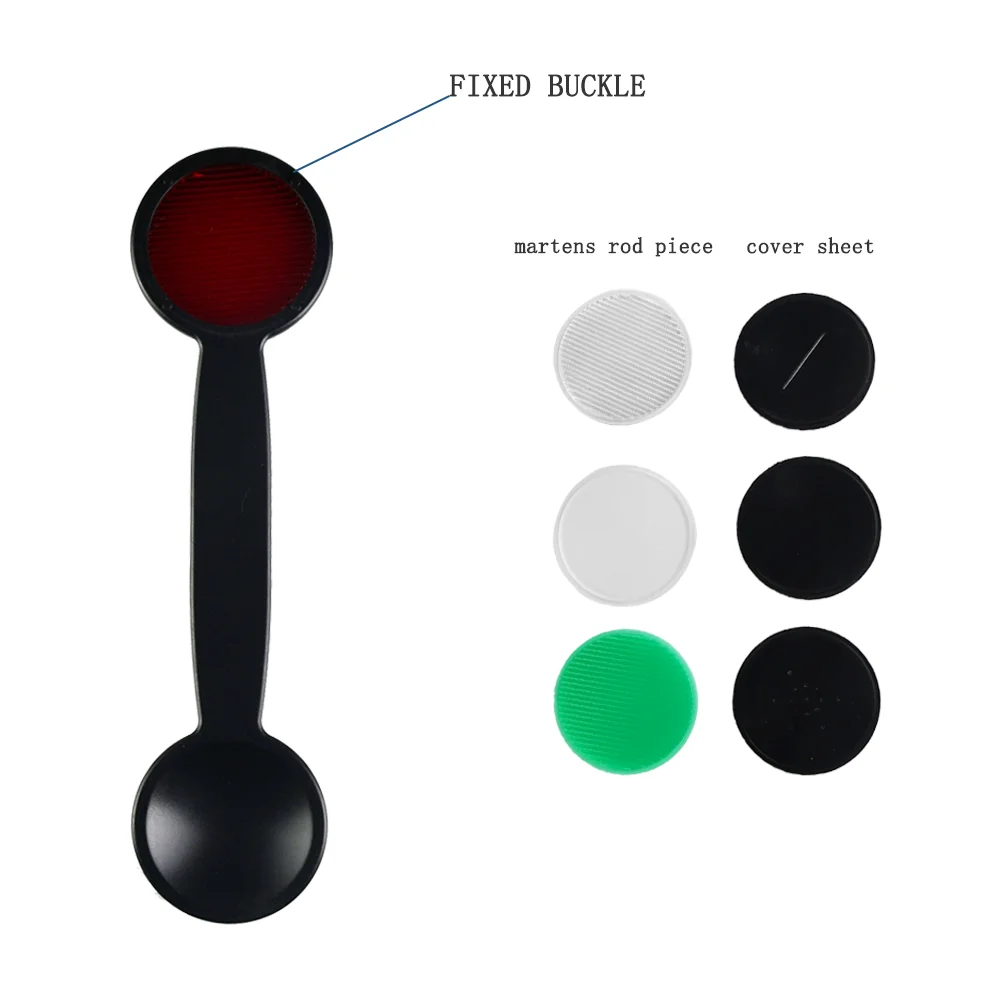 Multifunctional Eye Covering Spoon Red and Green Filter Markov Rod Vision Function Test Low Vision Pinhole Shielding Plate MT-4