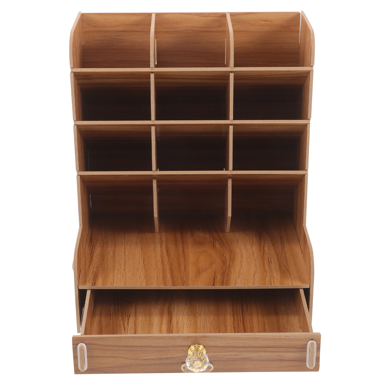 

Wooden Penholder Desk Storage Box Compact Stationery Holder Office Items ganizer Practical Pencil Case