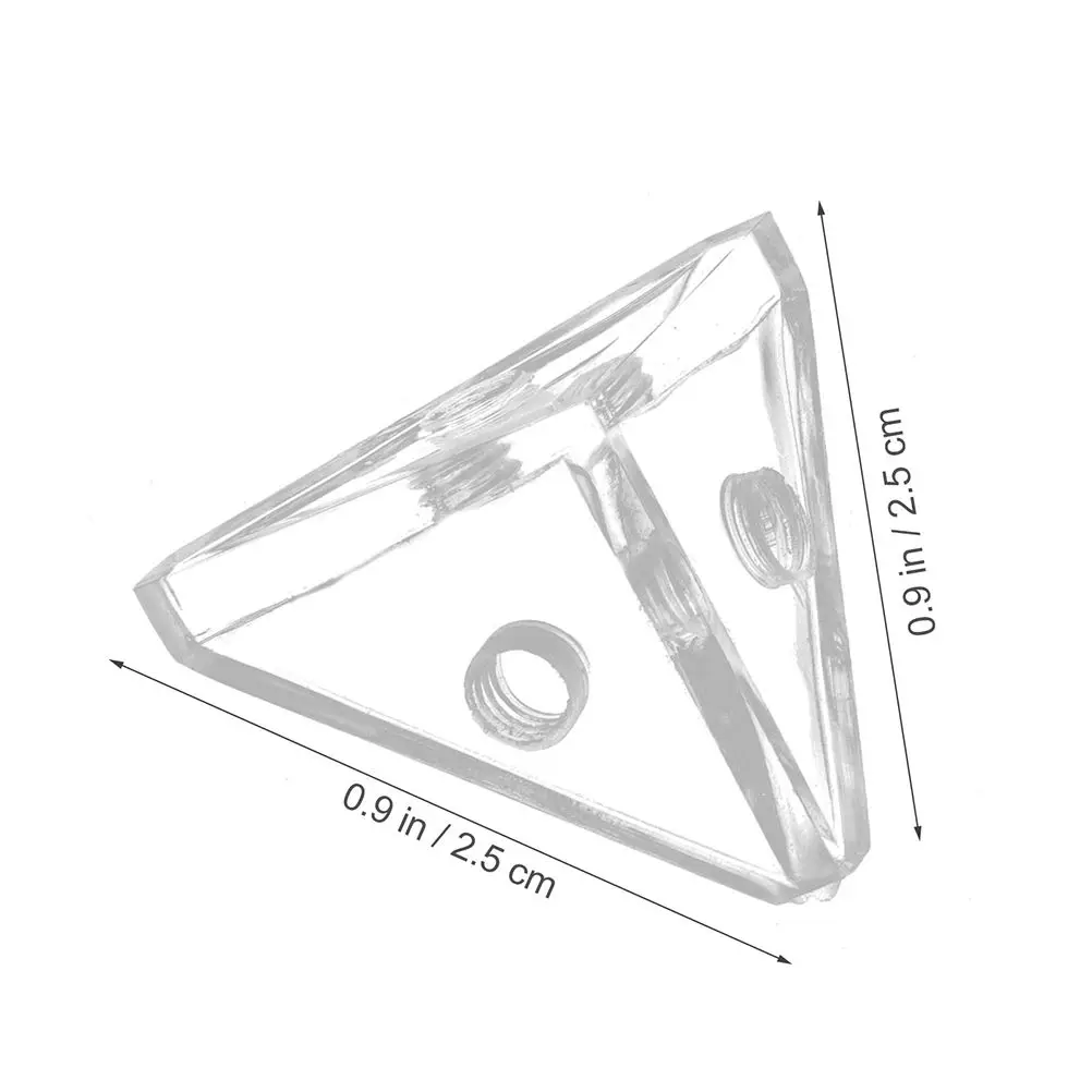 8 Sets Acrylic Display Case Connectors Corner Brackets Triangle Corner Braces Acrylic Corner Brackets For Repairing Furniture