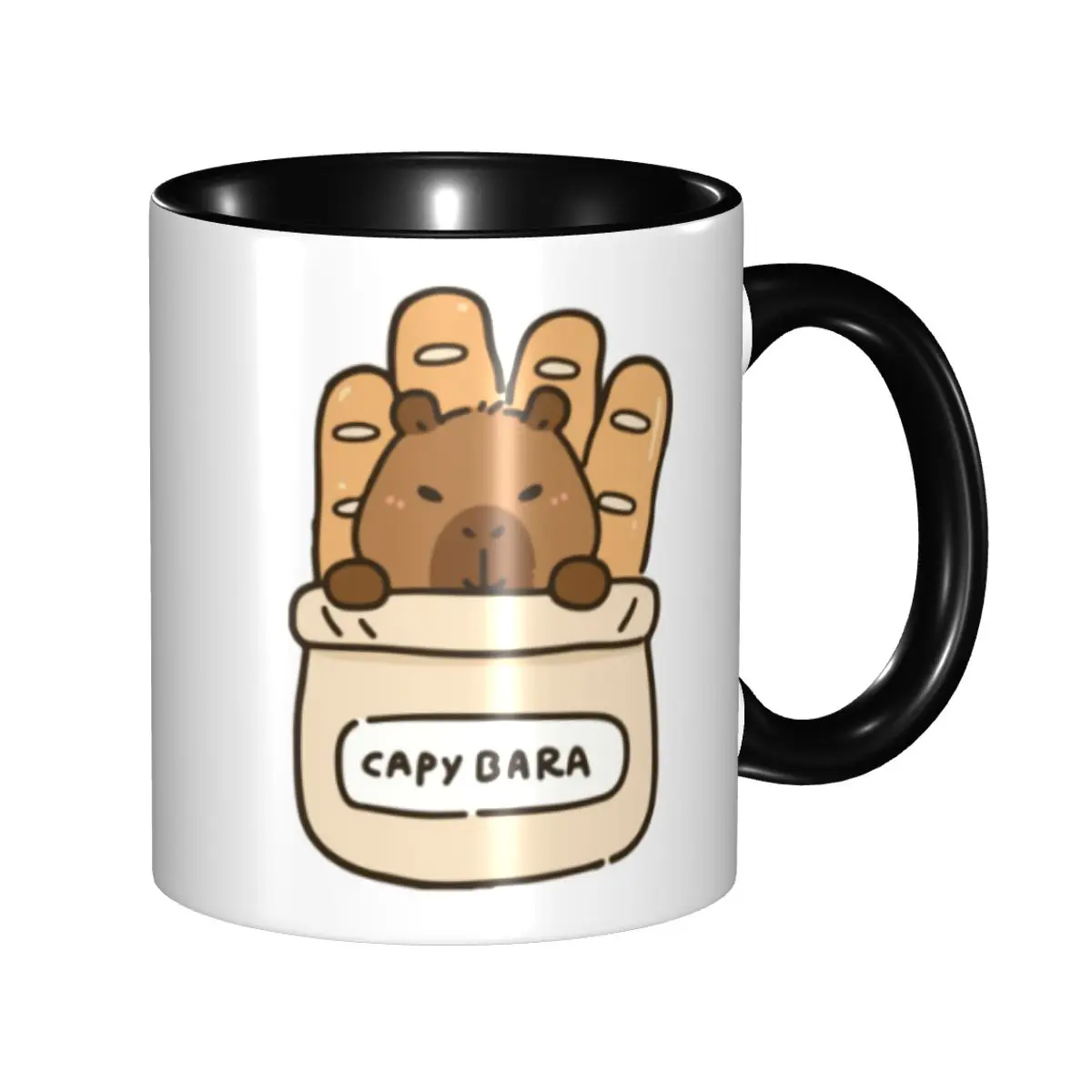 

DIY Cartoon Animal Pets Capybara Ceramic Mug Customized Coffee Cups Creative Present