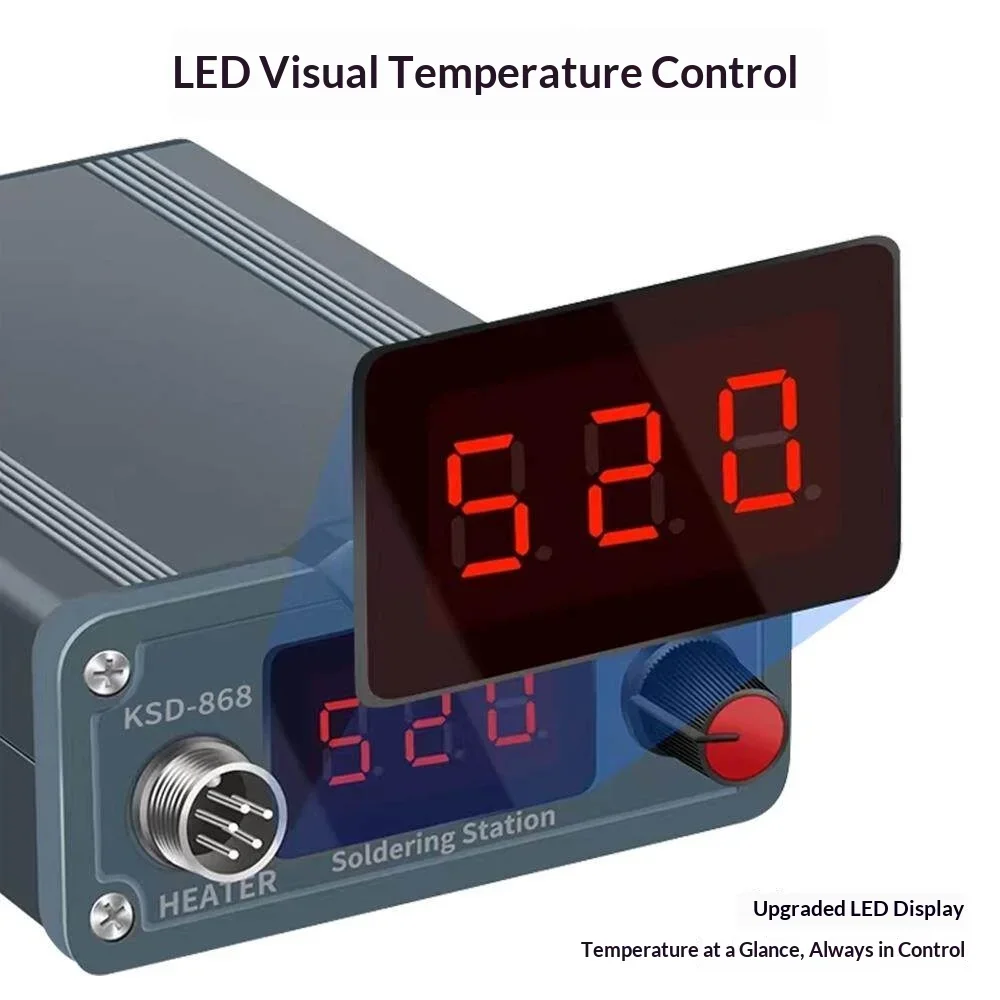 868 Soldering Station High Power Digital Display T12 Electric Soldering Iron Adjustable Constant Temperature Mobile Phone Board