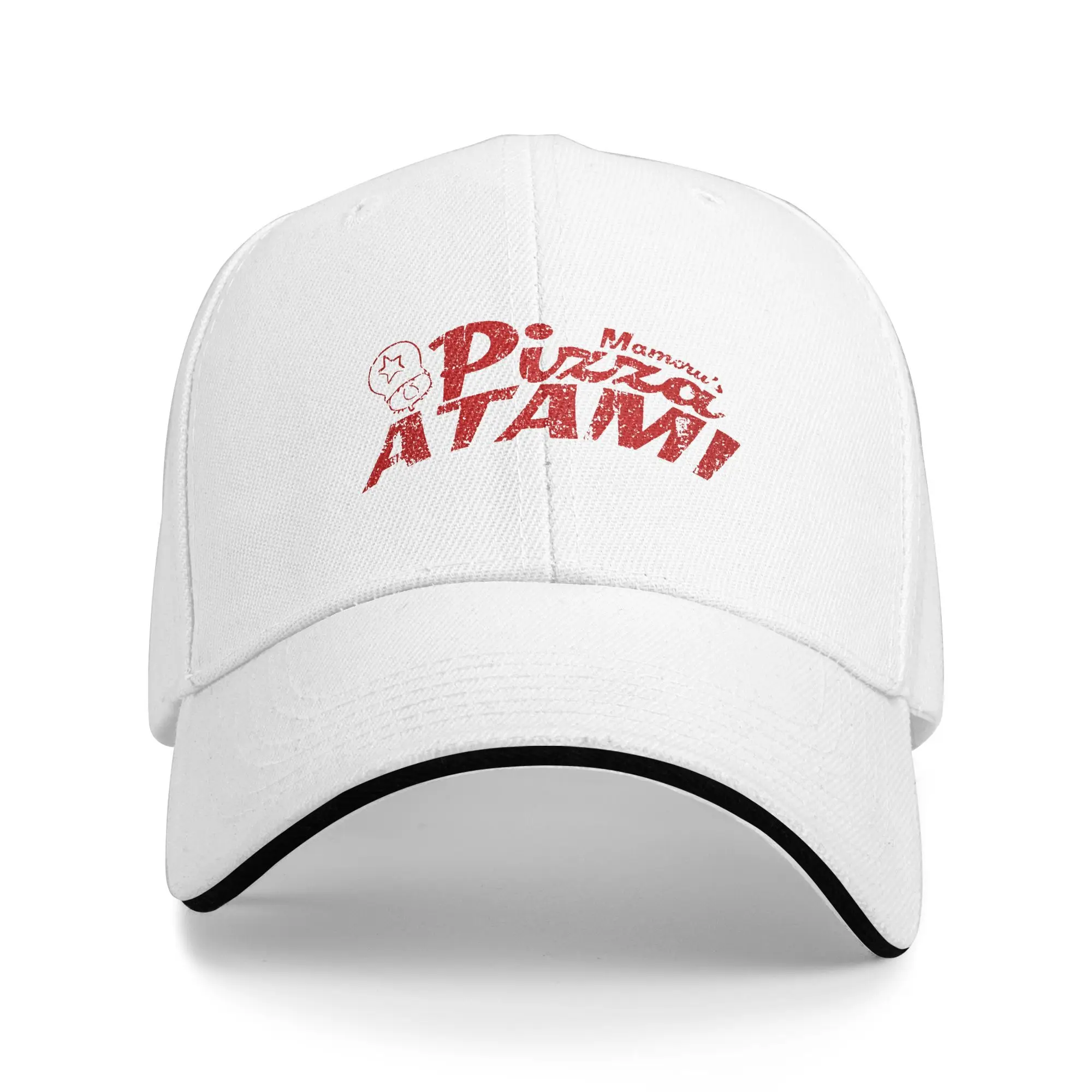 البيتزا أتامي الموت تجديل الشمس قبعة بيسبول الصيف الرجال الكبار طباعة قبعة سائق الشاحنة بالجملة y2k كول التنزه الصيد قبعات البيسبول #1