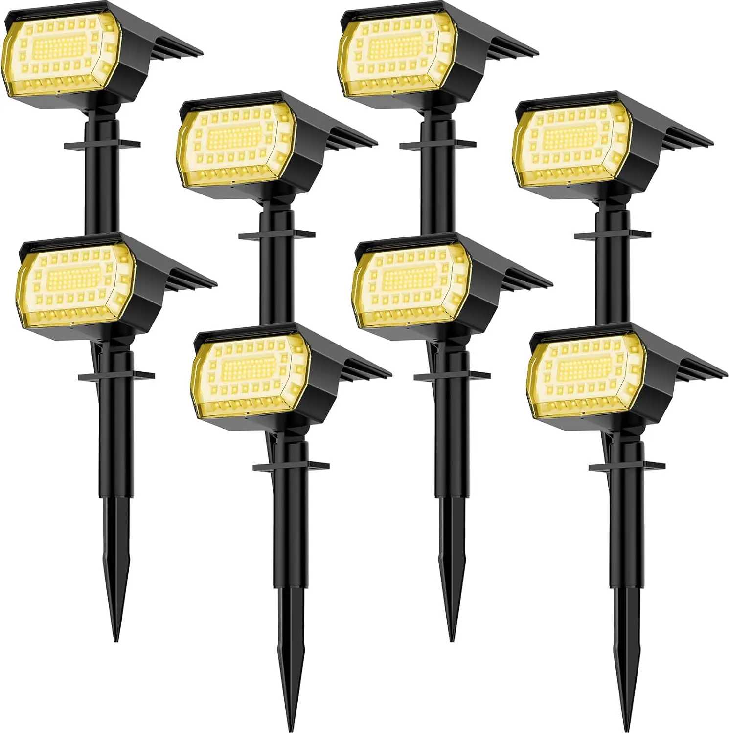 Stake Lights Hard Plastic 6x6 Post Fit Adjustable Spot Light Weather Resistant All Season Red