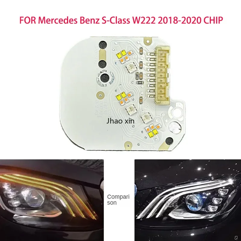 White Light for Mercedes Benz S-Class W222 2018-2020 Car Headlights DRL Chip Ballast Chip Circuit Board Light Source Board Chip