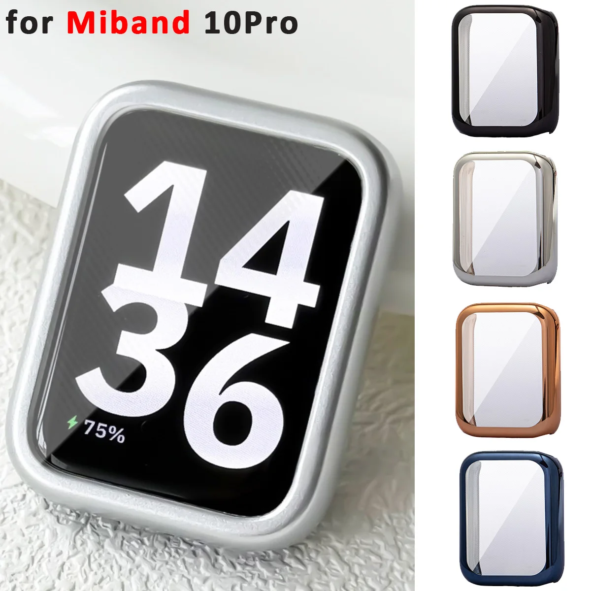 TPU-Hülle für Xiaomi Miband 10Pro, Displayschutzfolie, Bumper für Miband 10Pro, weiche, vollständig abdeckende Correa-Abdeckung, Smartwatch-Zubehör