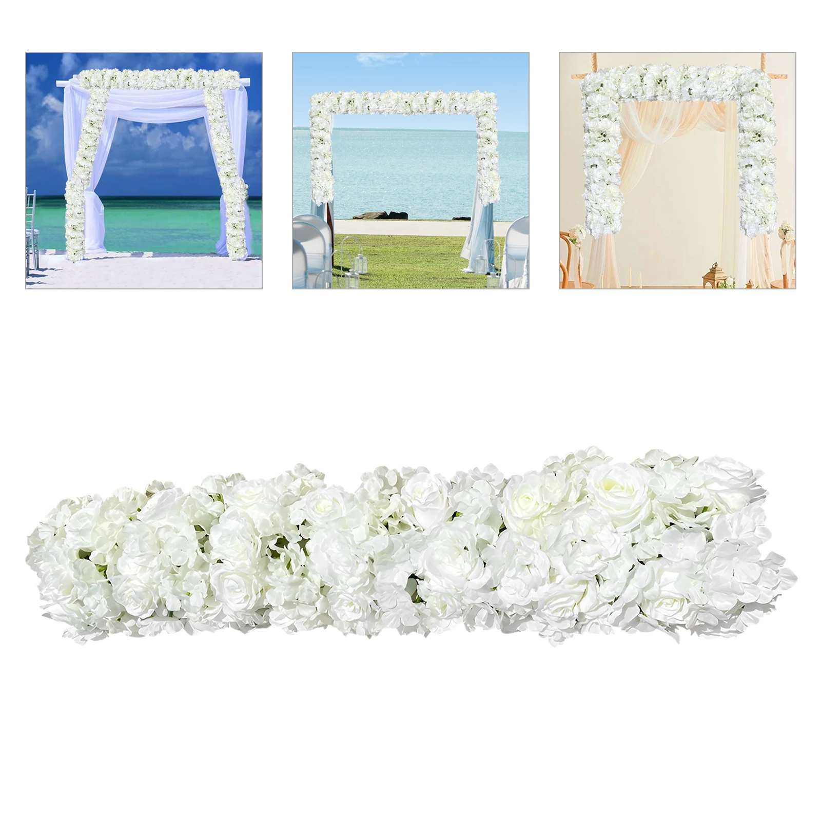 

1M Artificial Rose Row Wedding Arch Stage Wall Background Decoration 1 Piece