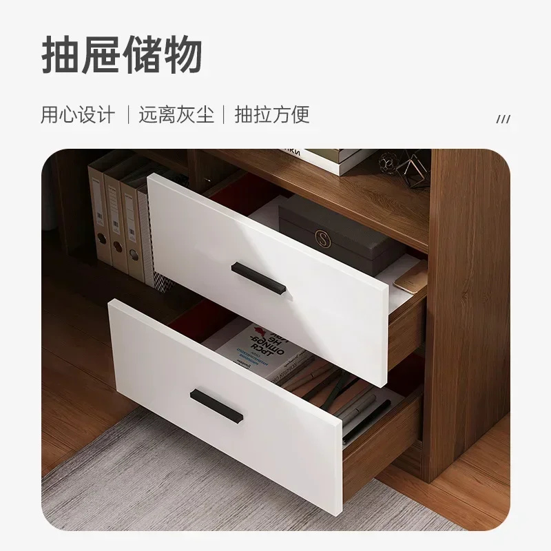 Large Simple Computer Desk Bookshelf Game Table Drawers Laptop Student Study Writing Desk Office Table Mesa Escritorio Furniture