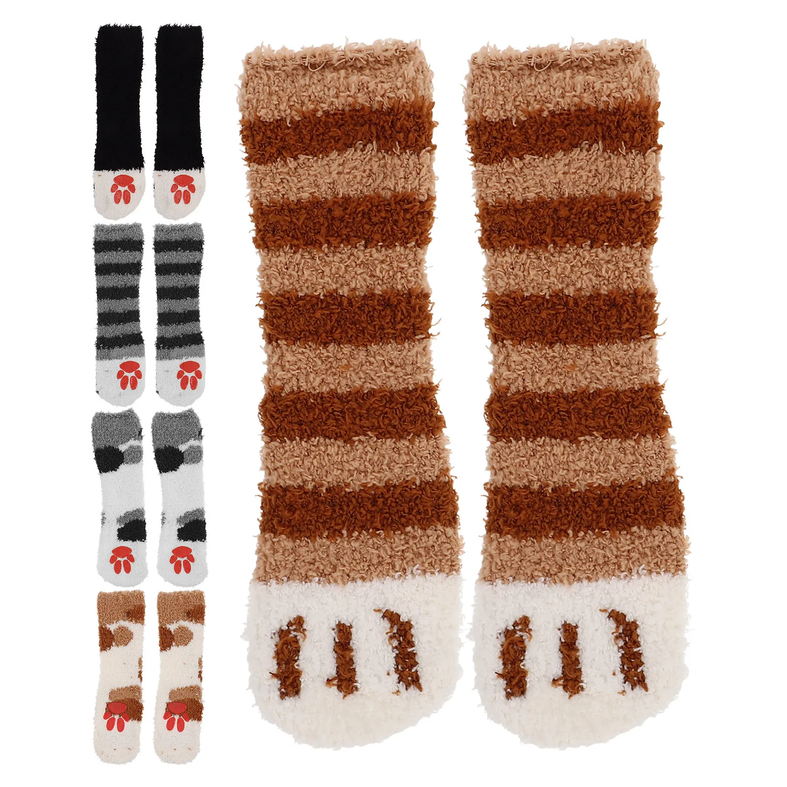 

5pcs Baby Winter Stockings Over Knee Socks Thigh High Soft Warm Elastic Long Socks For Girls Boys Fashion Legwear Comfortable