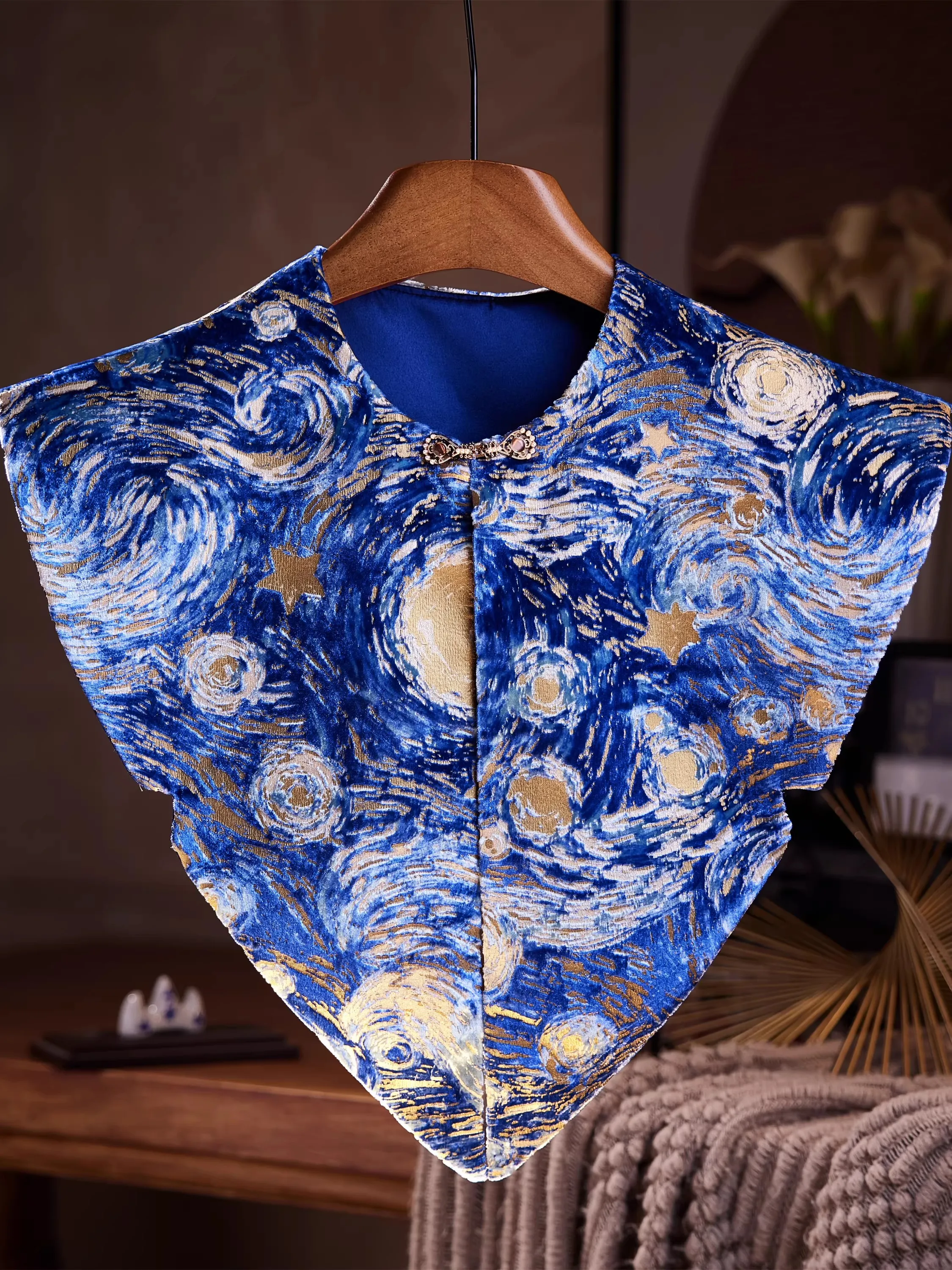 art-oil‑painting-star-print-short-bolero-shrug-crew-neck-versatile-art‑vibe-outerwear-women-pashmina-shawl-cloak-r3237