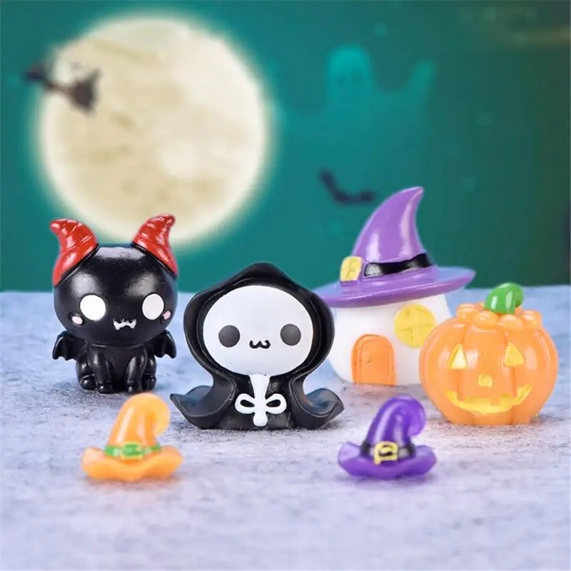 Halloween Pumpkin Ghost Vampire Micro Landscape Landscape Resin Craft Mini Fairy Garden Ornaments Home Decor