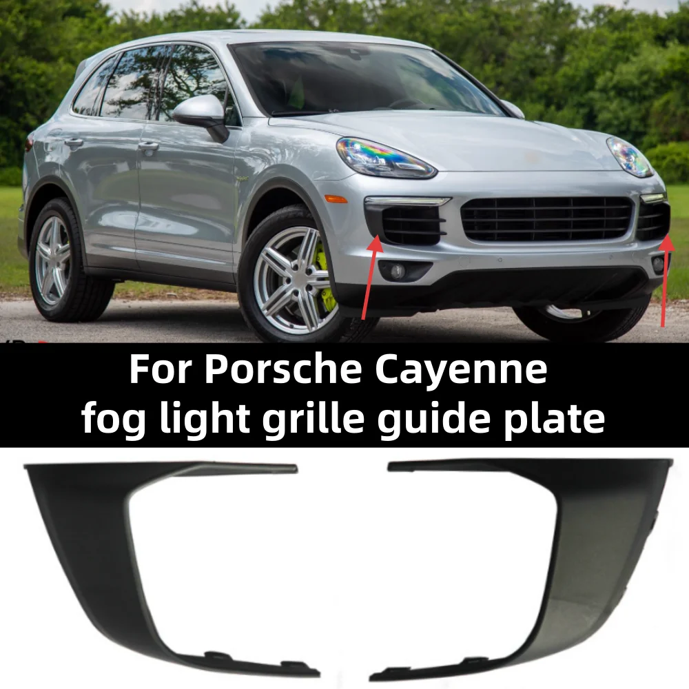

Для Porsche Cayenne 2015-2017 передний бампер автомобиля, противотуманная фара, решетка воздушной направляющей OE: 95850594600 95850594500