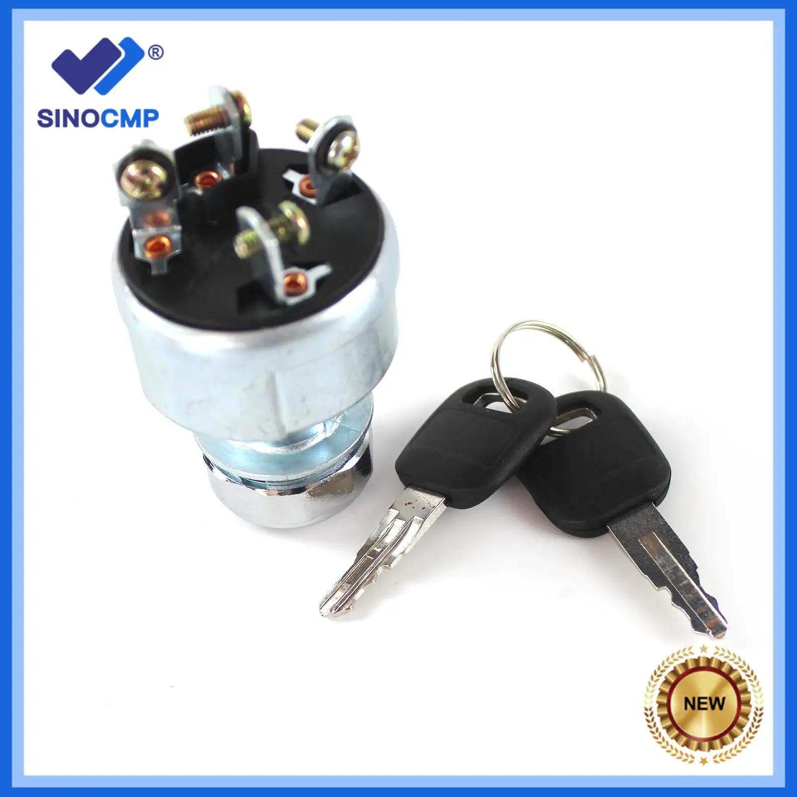 

4 Pins Ignition Switch with 2 Keys 9G-7641 9G7641 for Caterpillar 12G 120G 135H 160G 215B 219D E303 E305 Heavy Equipment Parts