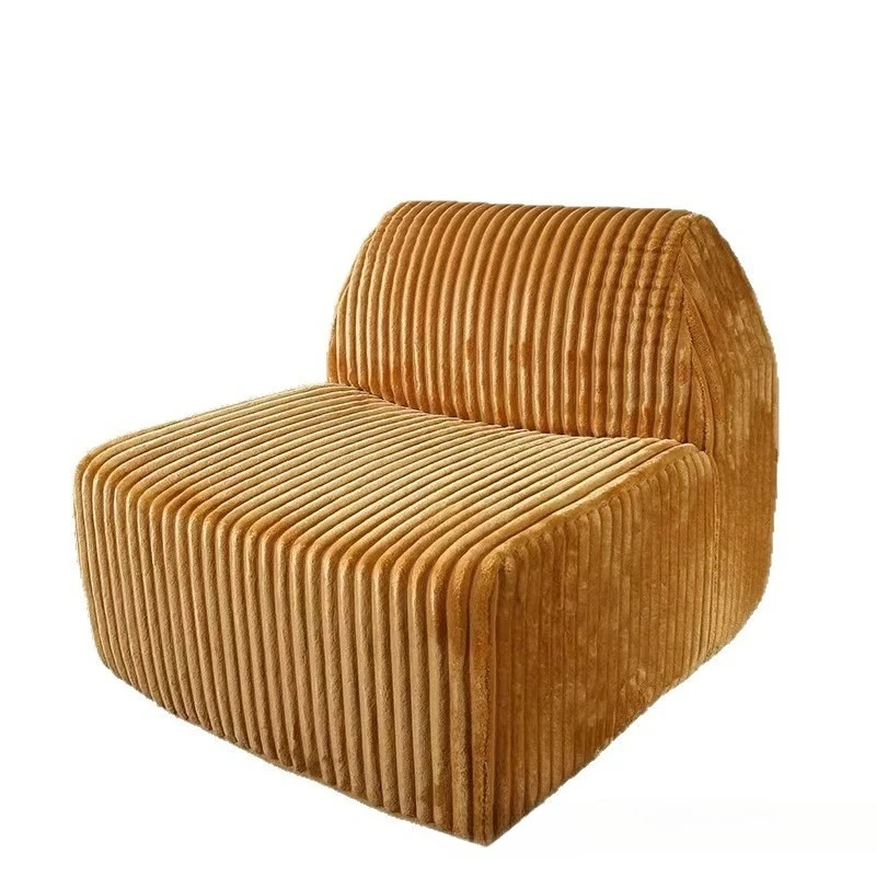 

Compression vacuum roll bag fabric sofa sponge integrated molding leisure lazy single chair