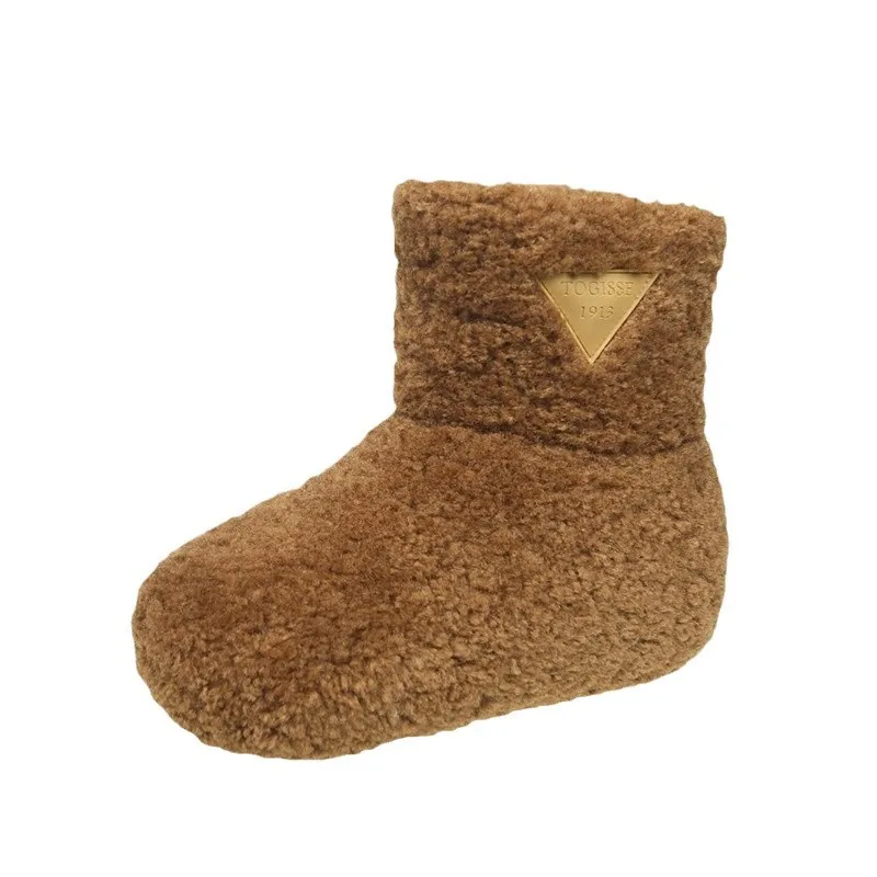 2025년 신상 여성용 양털 스노우 부츠 겨울용 따뜻한 플러시 앵클 부티 플랫폼 숏 부츠 퍼 안감 미끄럼 방지 밑창