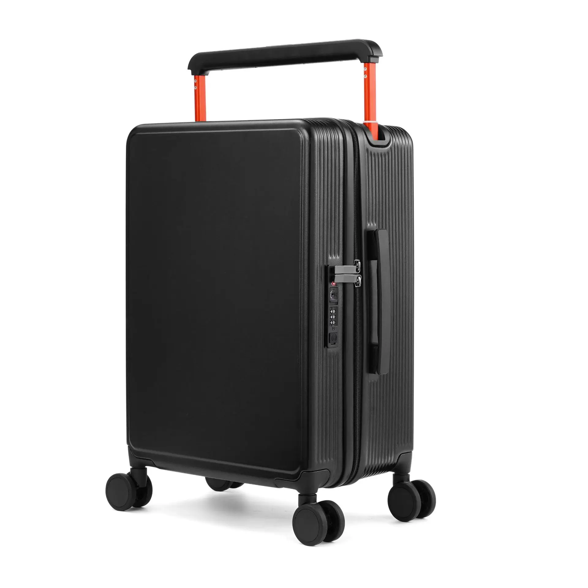 Multifunctionalrechargeablesuitcase withwide pull rod password box universal wheel zipperultra-light and large capacity suitcase