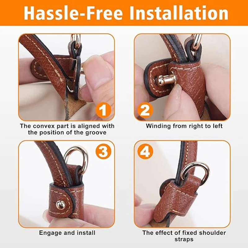 Tali BABI untuk Kit Tali Tas Mini Longchamp, Tali Bahu Kulit Tanpa Pukulan untuk Tas Mini Long Champ