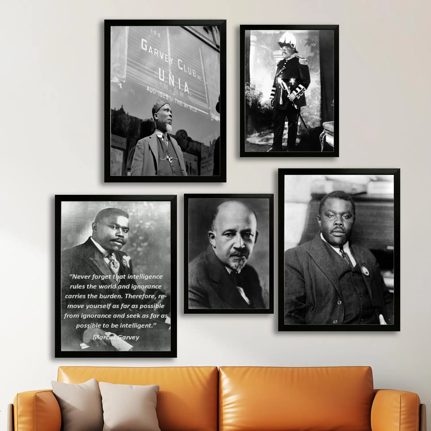 marcus garvey Political Activist Canvas Poster, Wall Art Picture Print, Modern Family Bedroom Decor Posters,Decorative painting