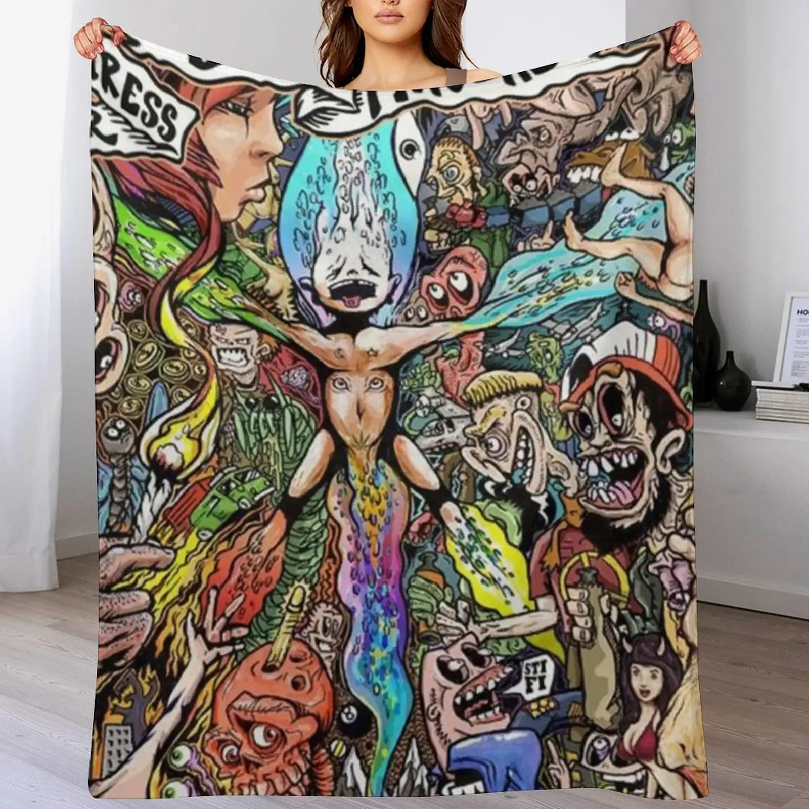Sticky Fingers Caress Your Soul Album Cover Throw Blanket Outdoor Soft Blanket for Picnic Beach Camping