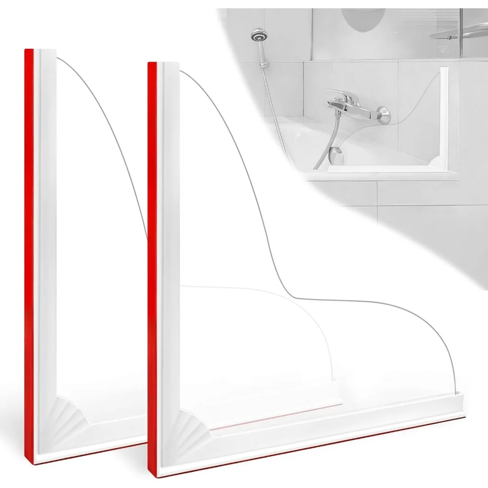 

2 шт. брызговик для душа, обновленная брызговик для ванны, самоклеящаяся брызговик для хранения воды в душе, брызговик для душа