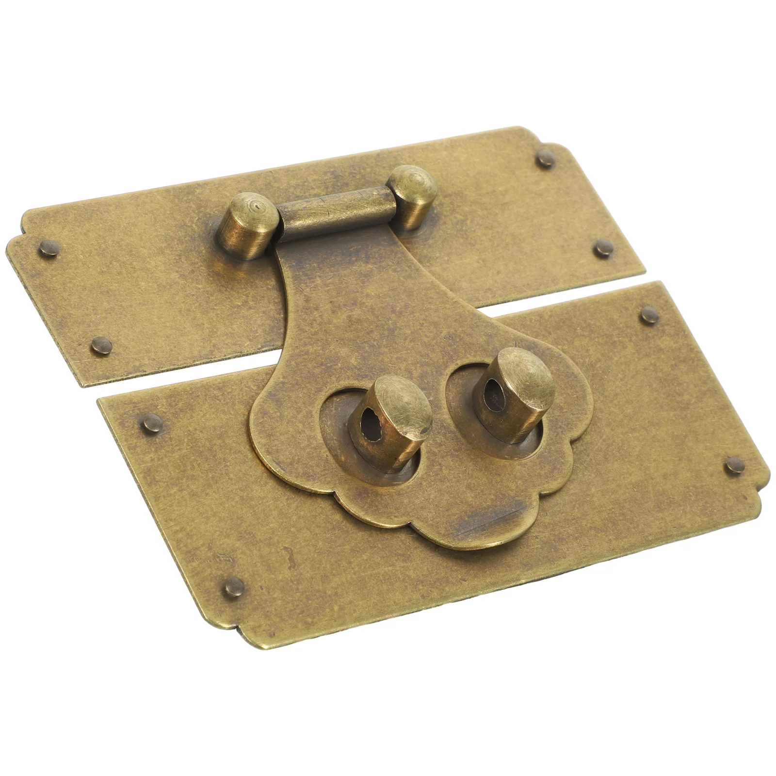 

Decorative Wooden Box Latch Vintage Brass Hasp for Furniture Trunk Cabinet Case Padlock Compatible DIY Craft Projects Hardware