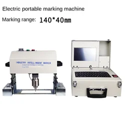 Tragbare Markierung maschine Vin Code 140*40 pneumatische Metall-Punktstrahl-Markierung maschine Plotter Drucker Codier maschine