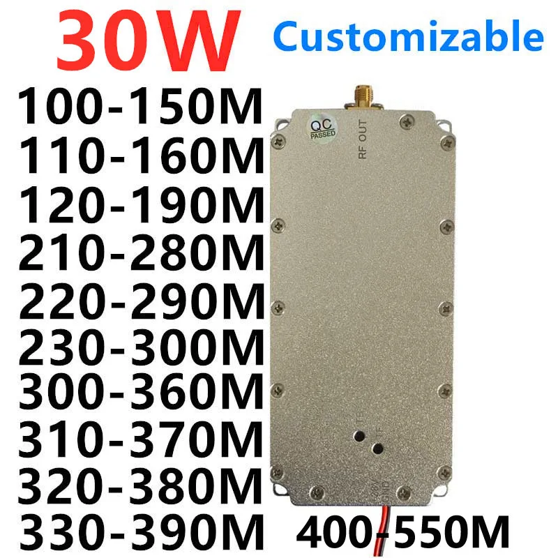 

30W low frequency module RF power amplifier 100-150MHZ110-160MHZ120-190M210-280M220-290M230-300M300-360M310-370M320-380M330-390M