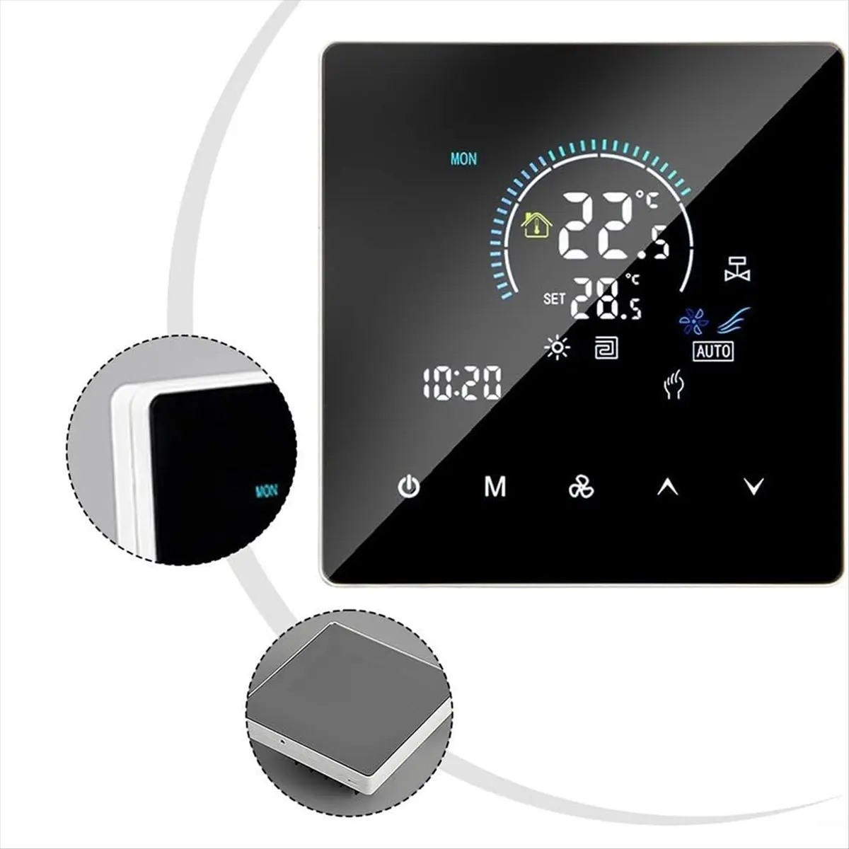 DT81 WiFi Smart Thermostat Remote Control Programmable Heating Cooling Temperature Controller for Home Office Floor Heating
