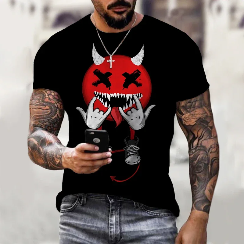 Fashion  Pattern T Shirt Daily Tops Men Hip Hop Tops Men Street Casual Sport Shirt  3D Print T Shirt