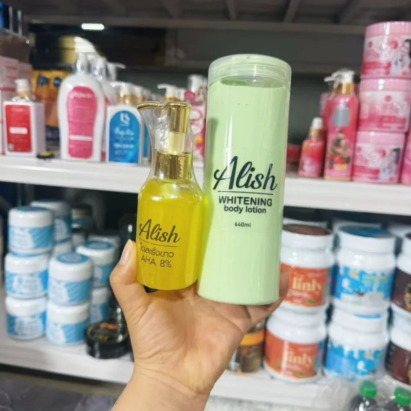 Thai Herbal Skin Glowing Body Milk – Alish Nourishing Brightening Emulsion, Lightweight Moisture Cream for Long-Lasting Silky