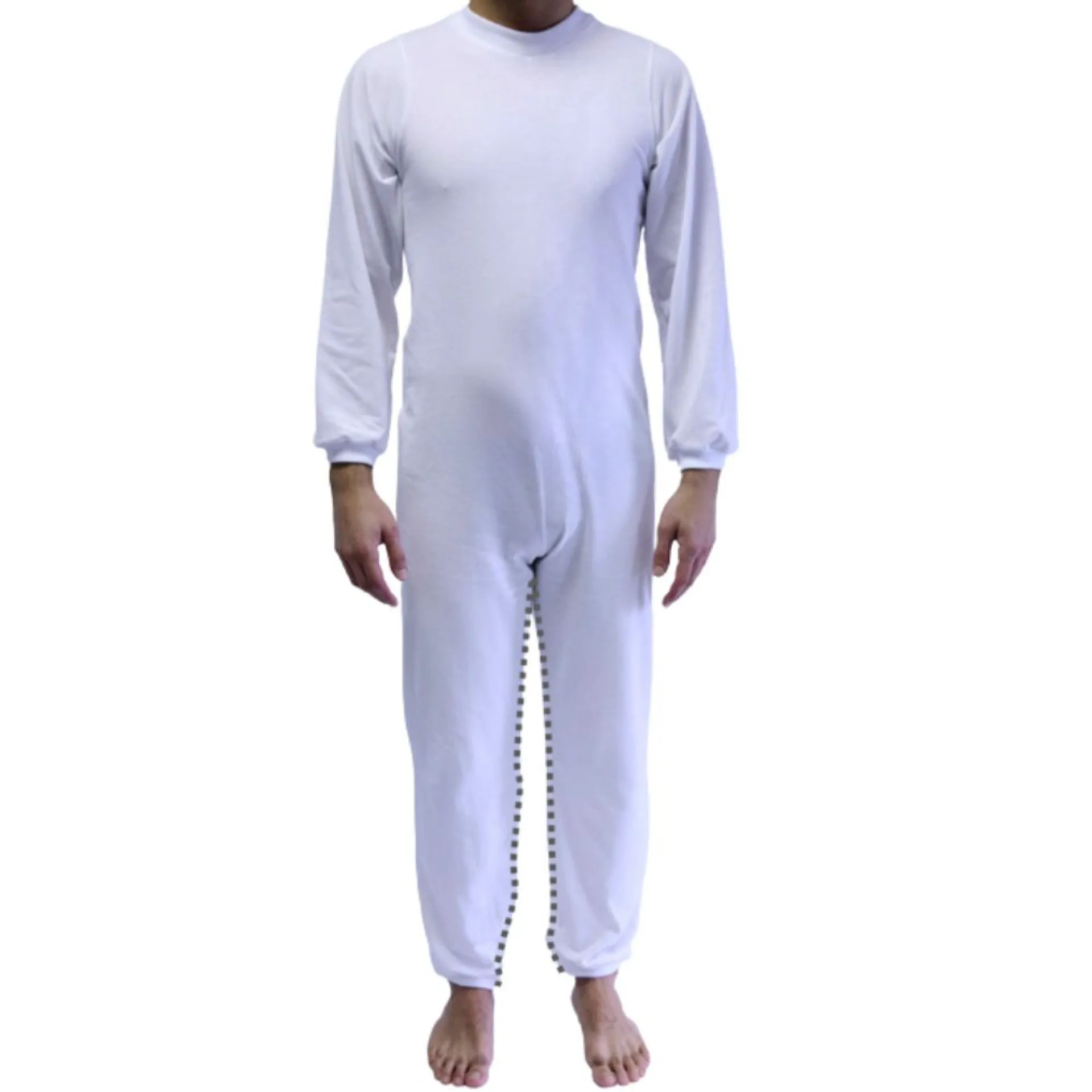 Pijama adulto antipañal con dos cremalleras, especial cambio de pañal, geriatria, manga larga y pierna larga, Ubiotex Quality live