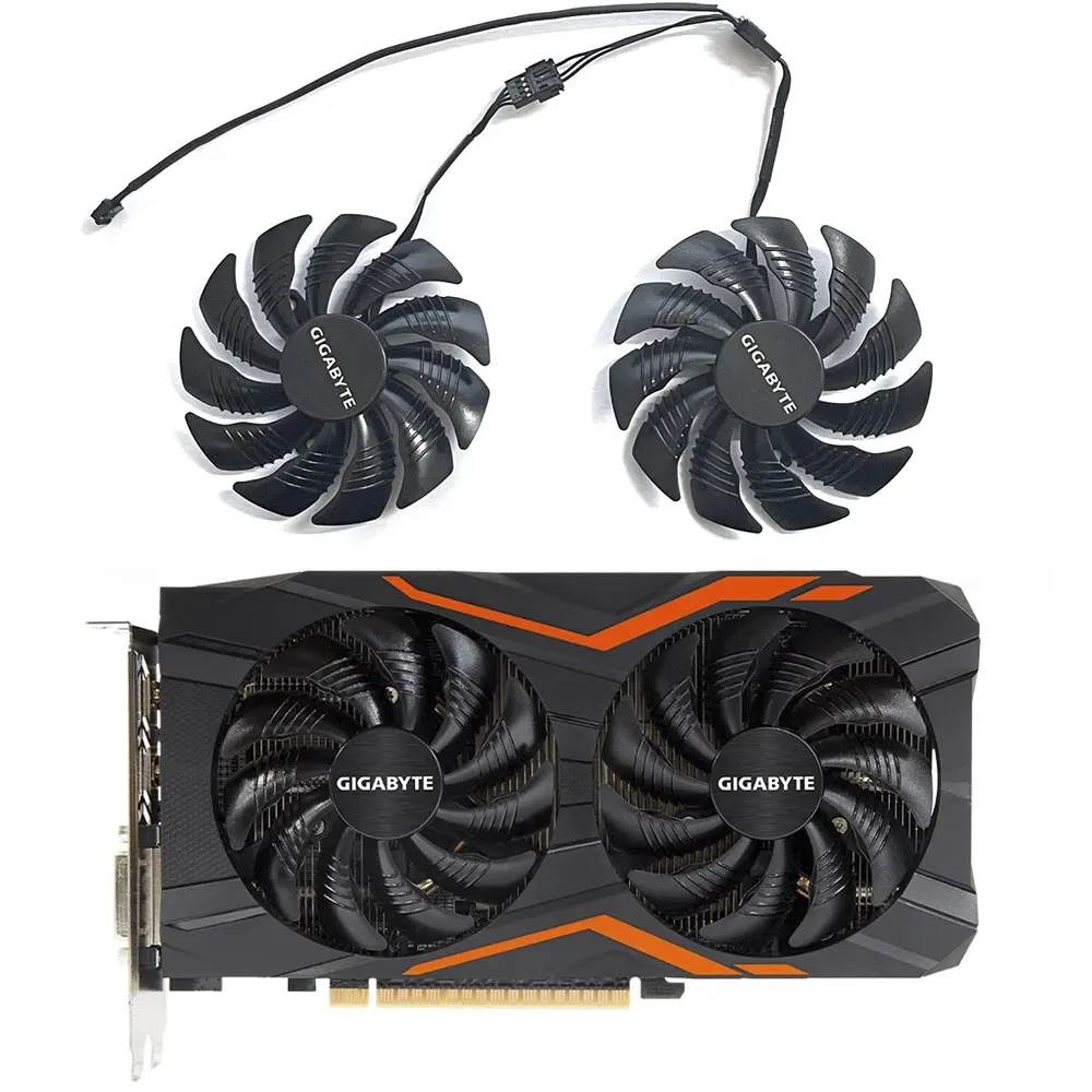 PLD09210S12HH T129215SU DC 12V 0.5A 4pin 88mm dla Gigabyte GTX 1050 1060 1070 Ti GV-RX570 580 AORUS RX 470 480 R9 380X wentylator