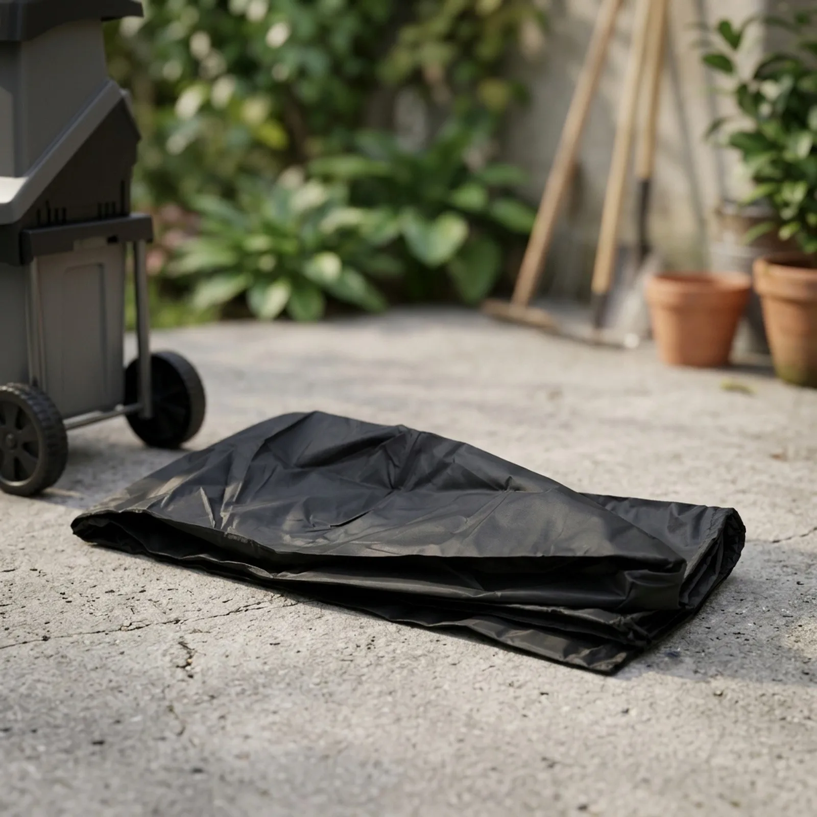 210D Oxford Fabric Cover Electric Leaf Mulcher Cover Weather Protection Adjustable Elastic Closure Indoor And Outdoor Use