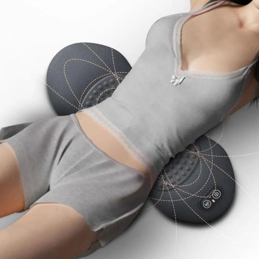 

Electric Massage Lumbar Pillow For Sleeping Waist Support Heating Vibrating Sleep Pad Adjustable Lying Flat Waist Pain Pillow