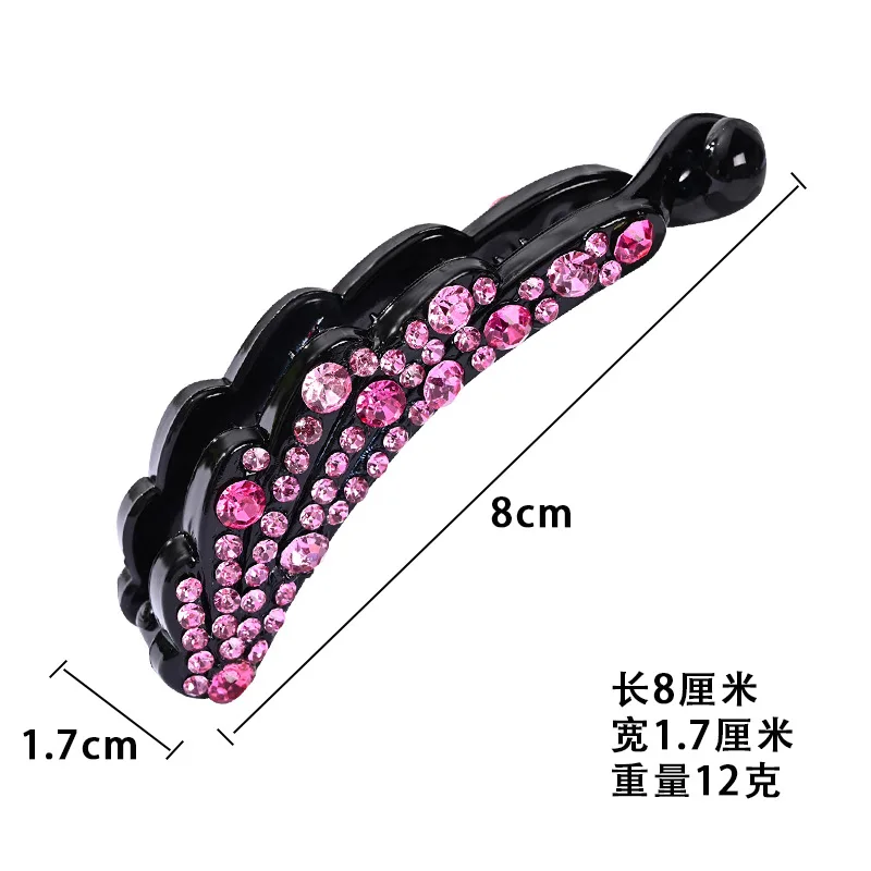 Pince à Cheveux en Gel Strass, Accessoires Capillaires, Queue de Cheval, Version Coréenne, Simple, Nouvelle Collection