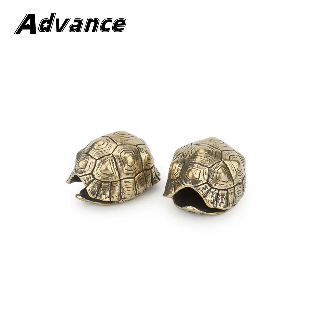 Bell Brass Tortoise DIY Beads Turtle Paracord Bead Car Key Chain Pendant Rope Accessories Bullet bead Climbing rope Shock cord