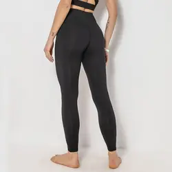 Pantalones de Yoga para mujer, mallas transpirables de alta elasticidad con bolsillos para deportes, correr, Fitness, recorte, empalme, levantamiento de glúteos