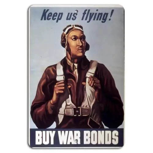 Support Our Flight - Buy War Bonds Now!-Aluminum-tin sign
