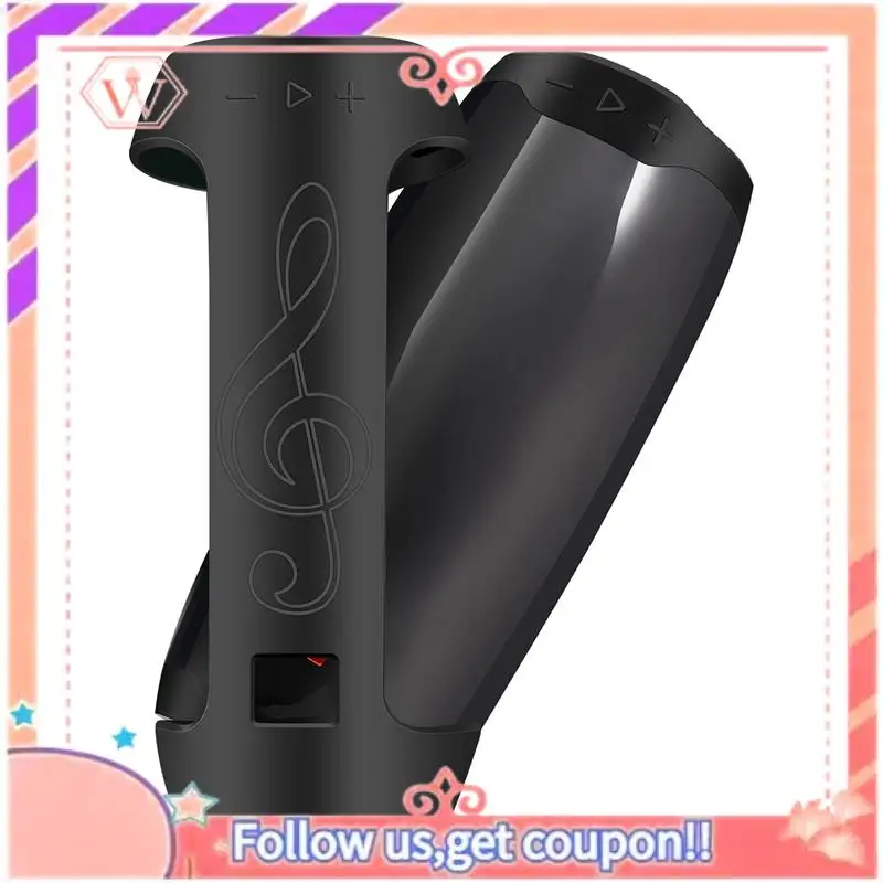 Aggiornato 2X per Pulse 4 Custodia protettiva in silicone Altoparlante Bluetooth portatile Guscio protettivo in silicone con tracolla