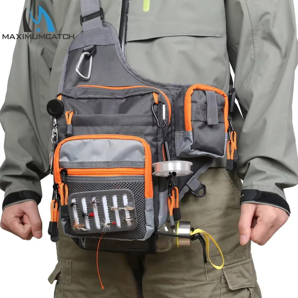 

Водонепроницаемая поясная сумка Maximumcatch V-Cross 23x21x8,5 см с нашивкой для рыбалки, аксессуары для снастей для рыбалки нахлыстом