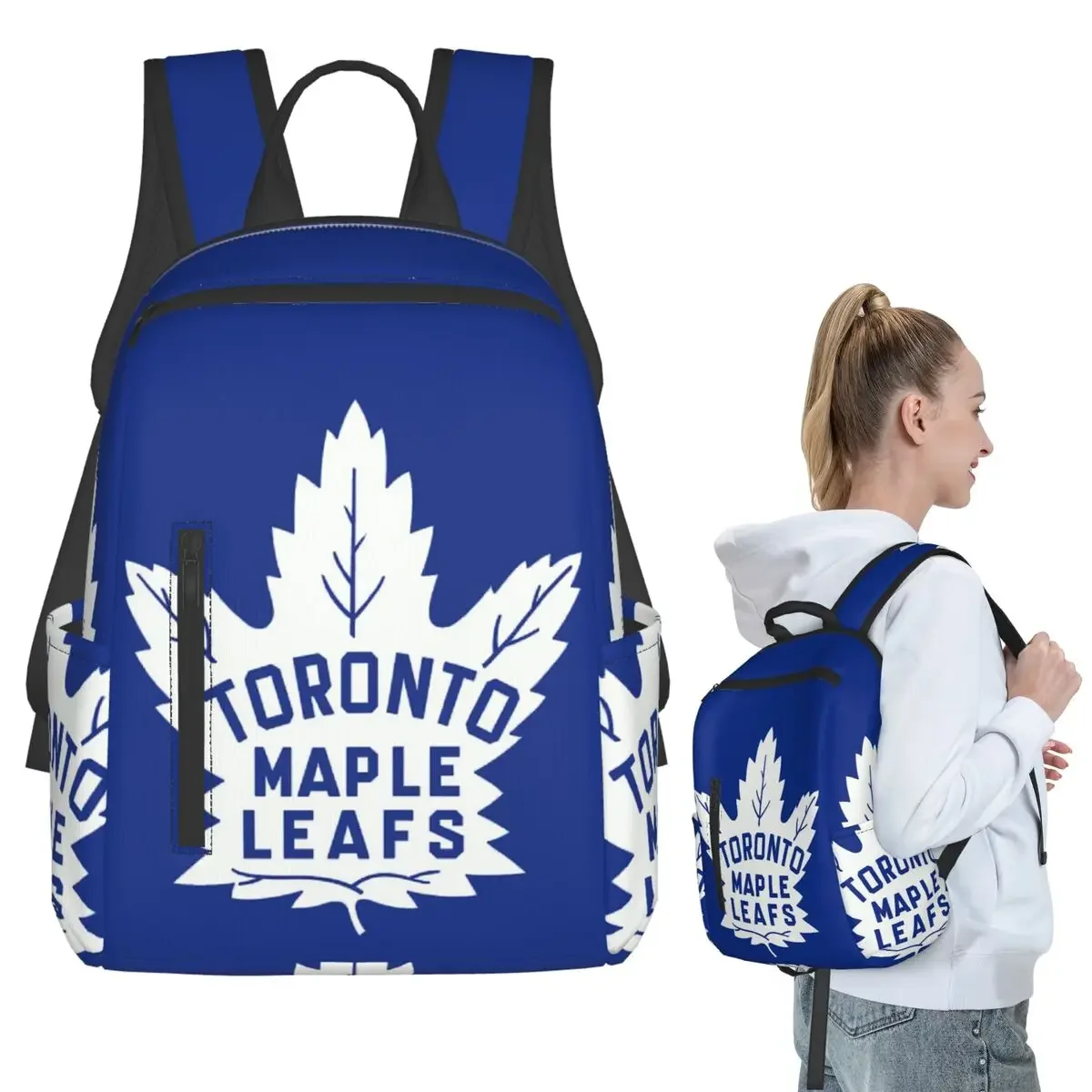 

Icon Maple Leafs Toronto Backpack Student Boys Girls BookBag Kids School Bag Computer Shoulder Bags for Men Women