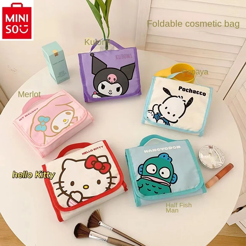 

Портативная вместительная Женская дорожная Портативная сумка MINISO Sanrio Hello Kitty