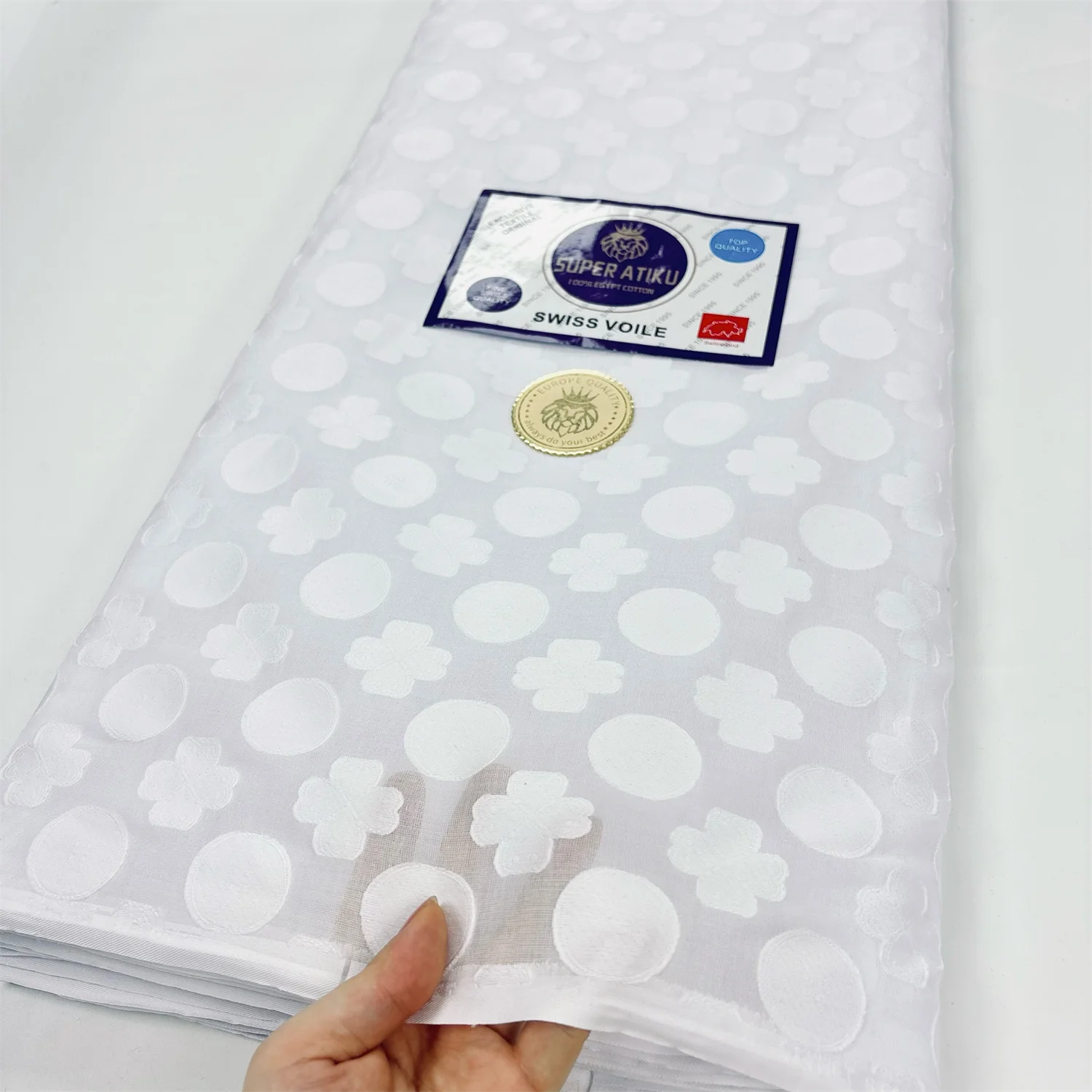 Pure Color Atiku Fabric For Men 2026 100% Cotton Swiss Voile Lace Switzerland Tissu Nigerian Wedding Fabric High Quality Laces
