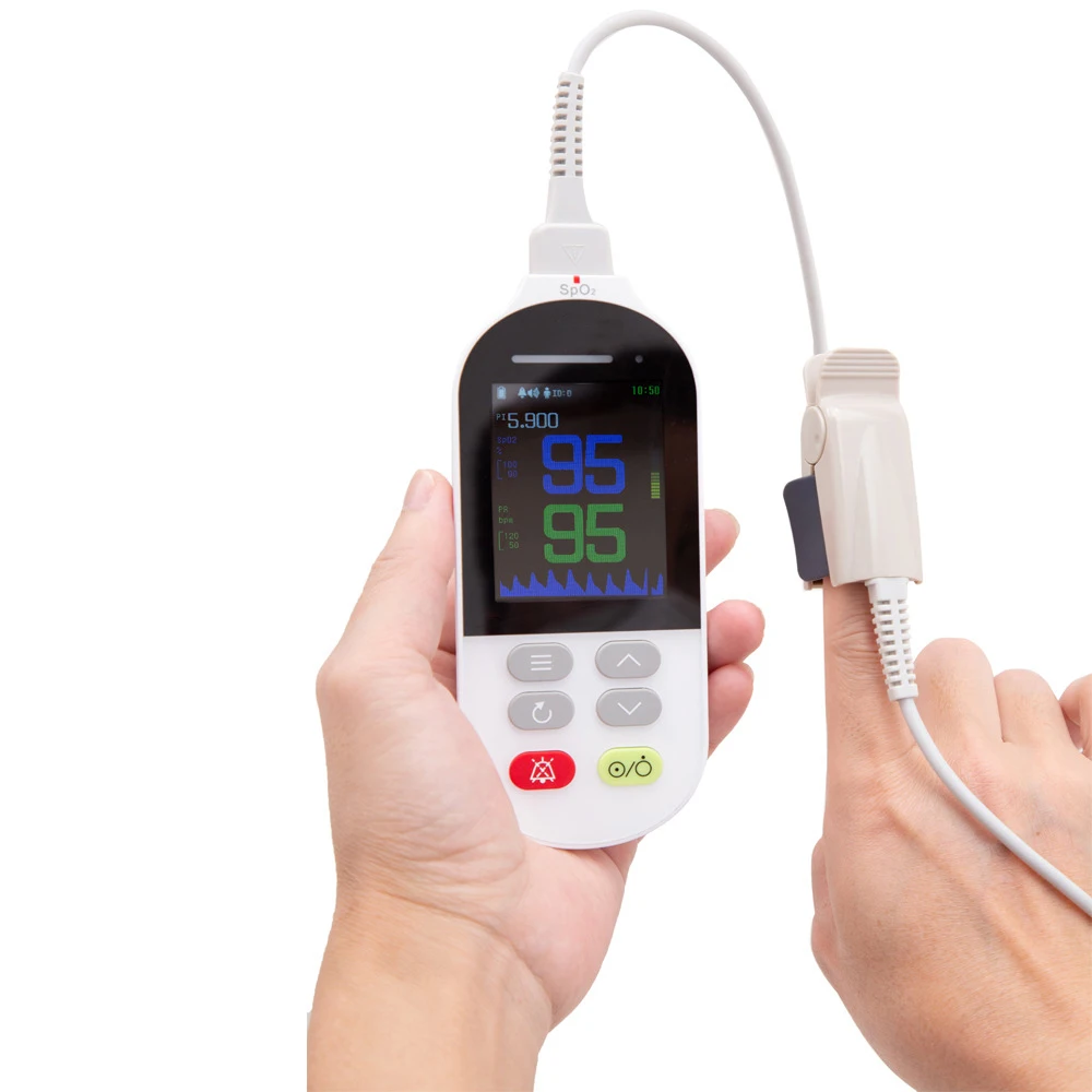 

Portable Vital Signs Monitor SPO2 Handheld Vital Sign Monitor Equipment for Human and Pets.