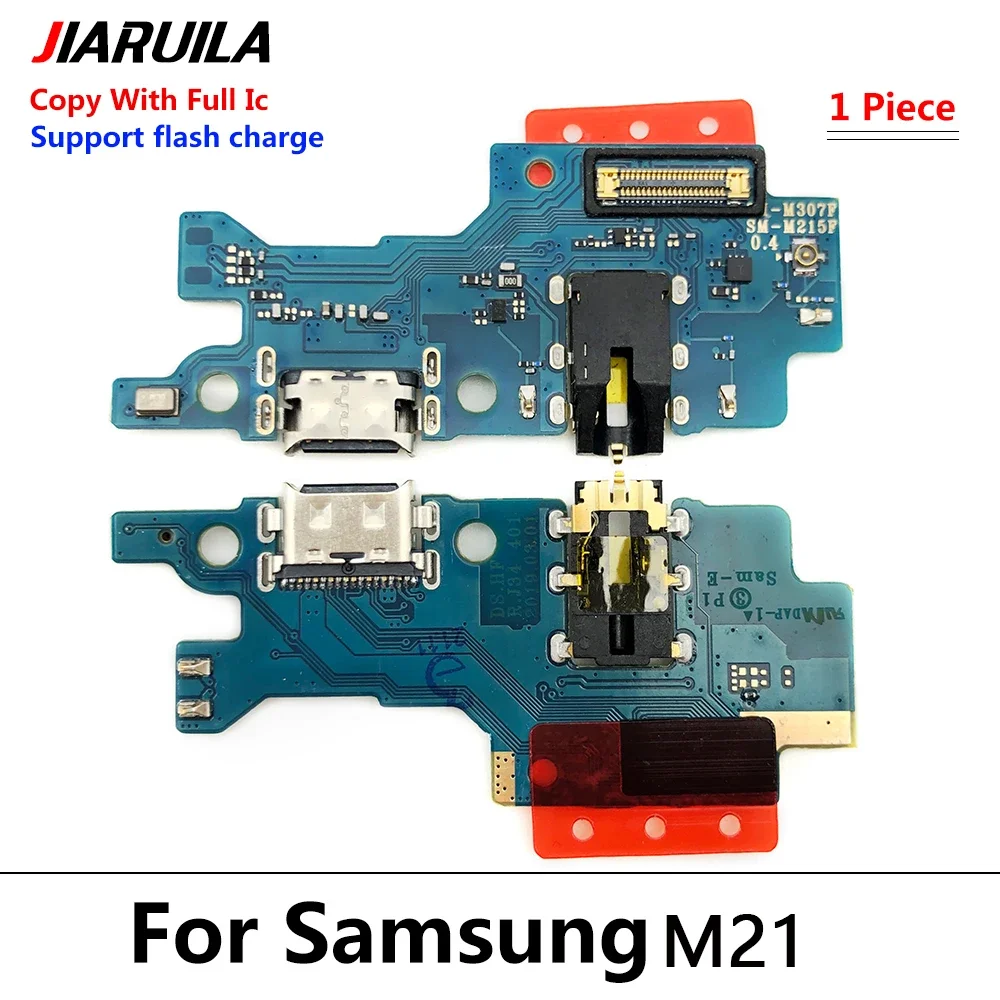 USB Dock Connector Charging Port Flex Cable For Samsung M53 5G M23 M34 M54 5G M12 M13 M31 M22 M51 M52 M62 Charger Board With Mic