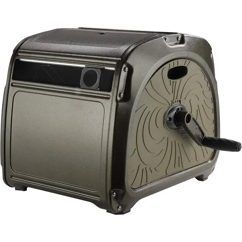 

Хит продаж: Металлическая катушка для шланга SW5, сверхпрочный органайзер для садового шланга, с рукояткой, вместимость 150 футов (5/8 дюйма), зеленый