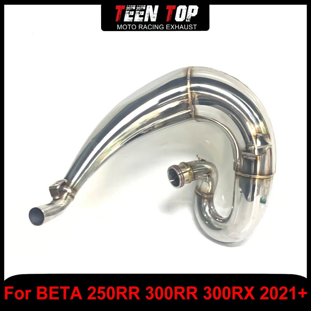 For Beta 300RR 250RR 300RX Exhaust Elbow Front Link Pipe Stainless Steel Exhaust Header RR250 RR300 RR 300 2020+ Connection Pipe