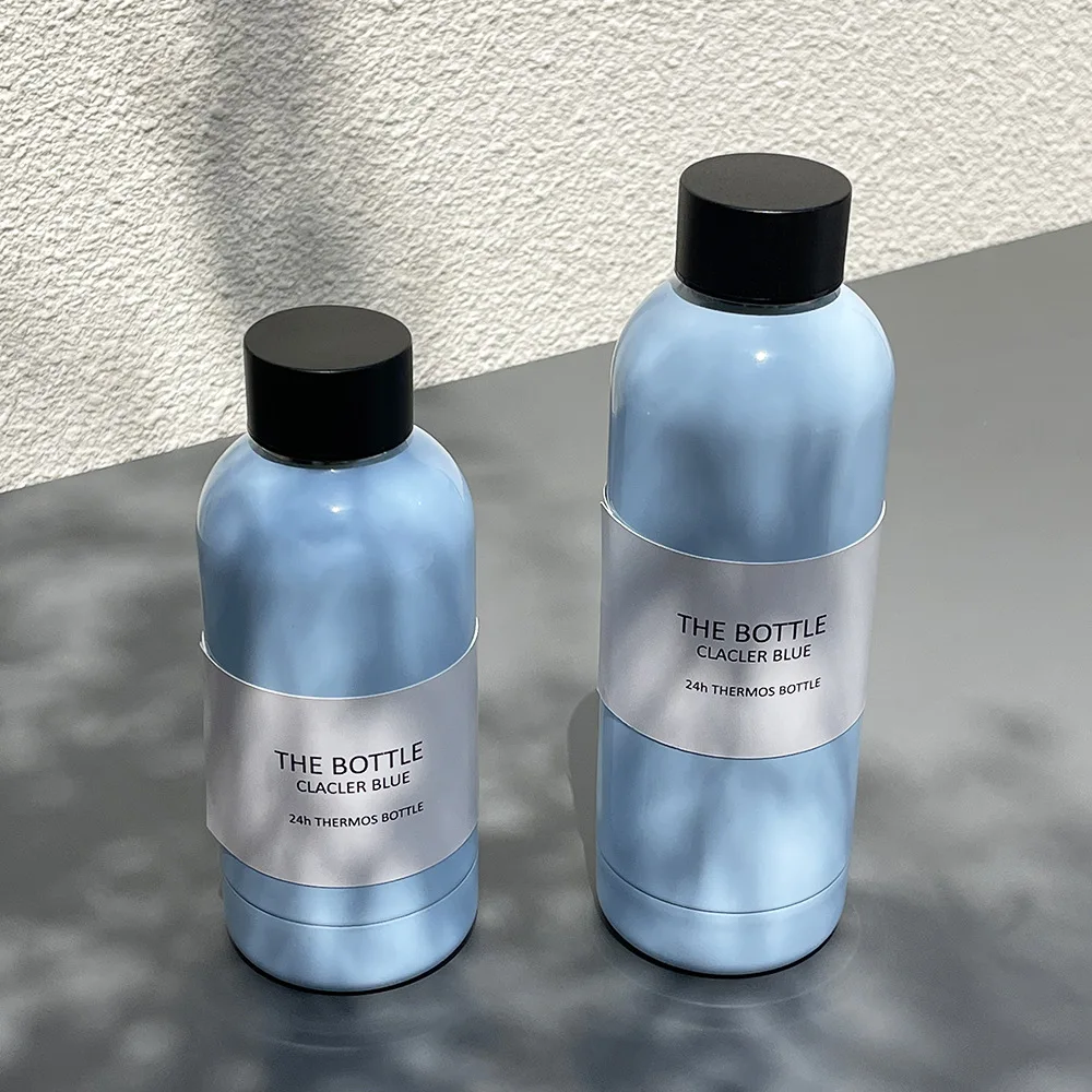 

350/500ml Stainless Steel Sports Thermos Cup,Double-layer Material,Vacuum Flasks,Portable Outdoor Small-mouthed Water Bottle