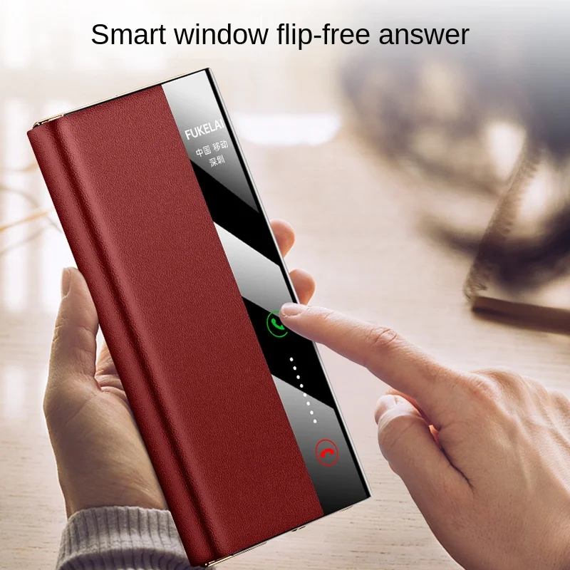 Etui skórzane Huawei Mate XT Metal Lens All-Inclusive Stand Foldable Smart Plating Frame Anti-Drop and Anti-Fingerprint — zdjęcie produktu 4