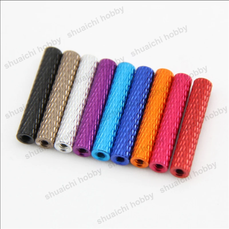 10PCS D5xM3x10/15/20/22/23/25/25mm Aluminum Stud Spacer Anti-Slide Fixing Column Pillar for Multi-Axis RC Drone Frame Accessory